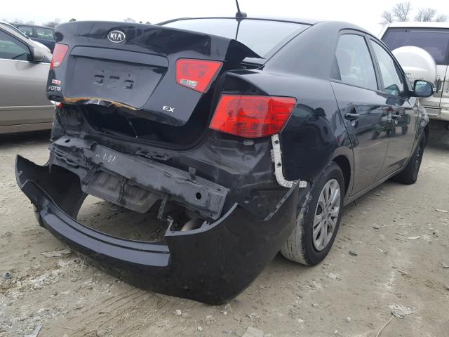 KNAFU4A28A5306855 - 2010 KIA FORTE EX BLACK photo 4