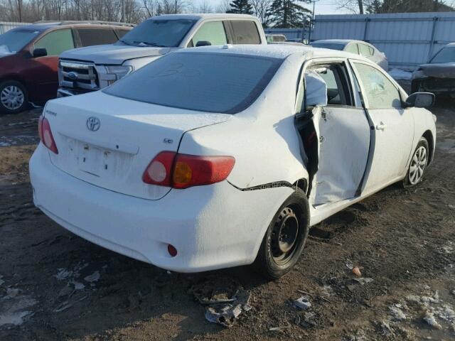 2T1BU40E69C151220 - 2009 TOYOTA COROLLA BA WHITE photo 4