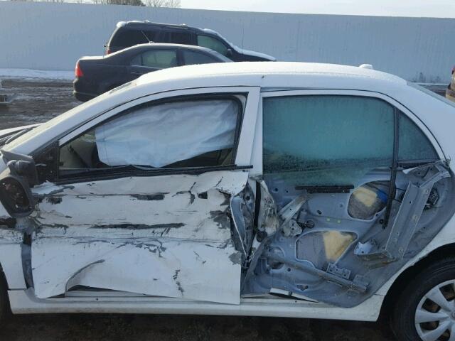 2T1BU40E69C151220 - 2009 TOYOTA COROLLA BA WHITE photo 9