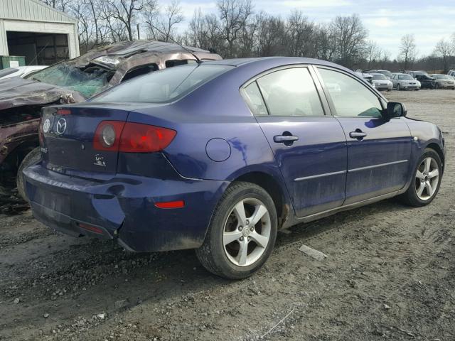 JM1BK32F841182679 - 2004 MAZDA 3 I BLUE photo 4