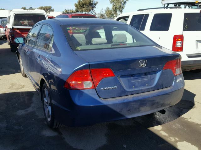 2HGFA16886H527008 - 2006 HONDA CIVIC EX ლურჯი ფოტო 3