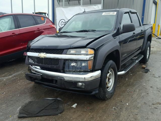 1GCDT136158211148 - 2005 CHEVROLET COLORADO BLACK photo 2