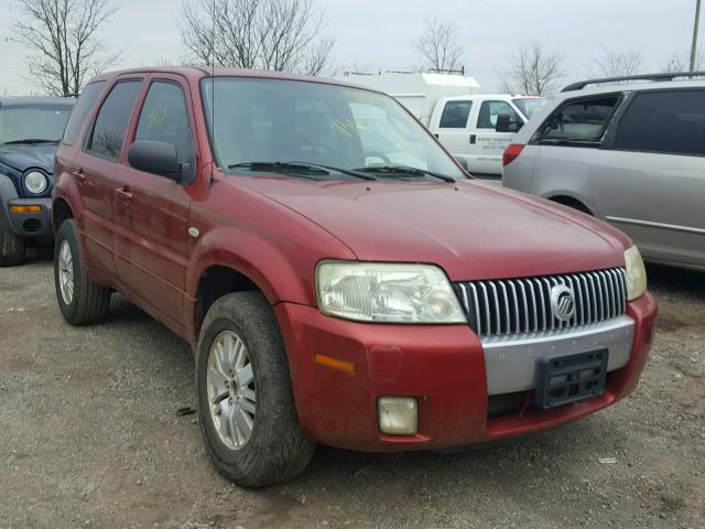 4M2CU57116KJ03741 - 2006 MERCURY MARINER RED photo 1