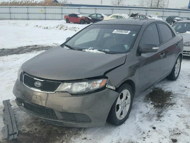 KNAFU4A23A5141006 - 2010 KIA FORTE EX BROWN photo 2