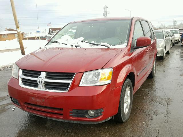 1D8HN54PX8B106756 - 2008 DODGE GRAND CARA RED photo 2