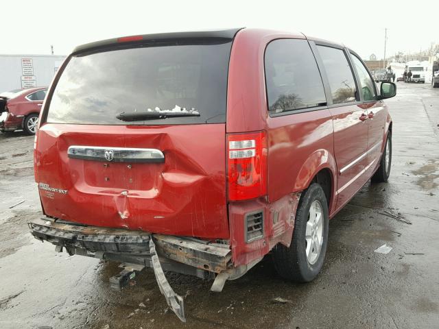 1D8HN54PX8B106756 - 2008 DODGE GRAND CARA RED photo 4