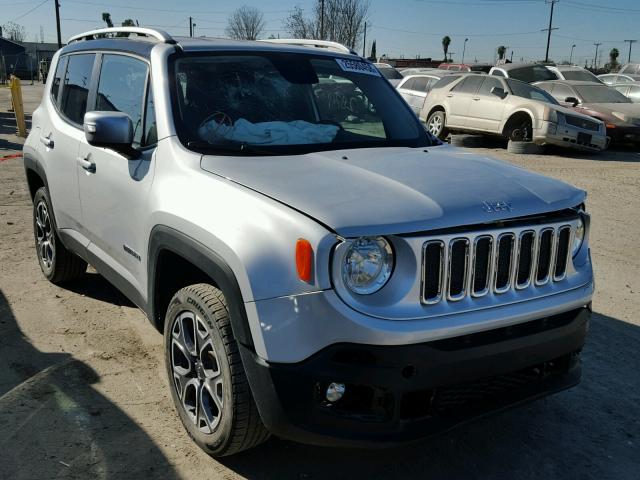 ZACCJBDB1HPE41904 - 2017 JEEP RENEGADE L SILVER photo 1