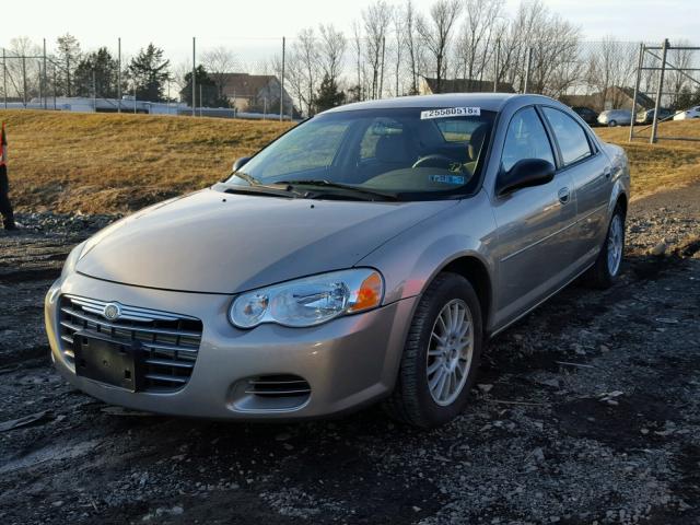 1C3EL46X54N171137 - 2004 CHRYSLER SEBRING LX GOLD photo 2