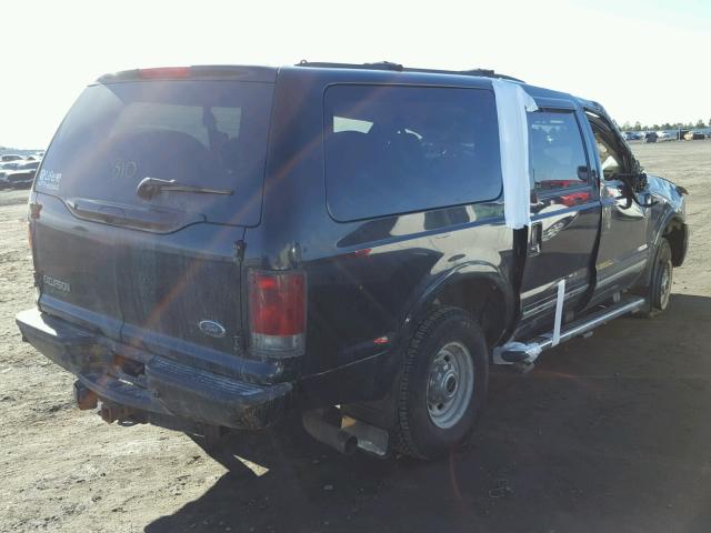 1FMSU43P65EA05920 - 2005 FORD EXCURSION BLACK photo 4