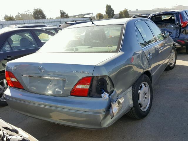 JTHBN30F920076527 - 2002 LEXUS LS 430 SILVER photo 4