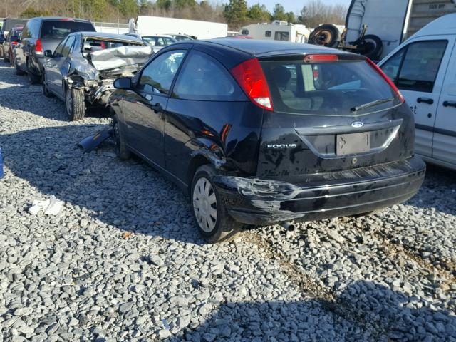 1FAFP31N07W193331 - 2007 FORD FOCUS ZX3 BLACK photo 3