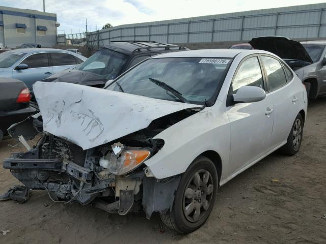 KMHDU46D57U039799 - 2007 HYUNDAI ELANTRA GL WHITE photo 2