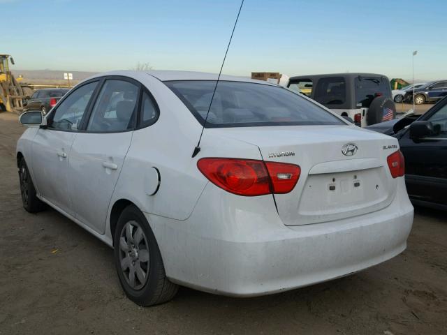 KMHDU46D57U039799 - 2007 HYUNDAI ELANTRA GL WHITE photo 3