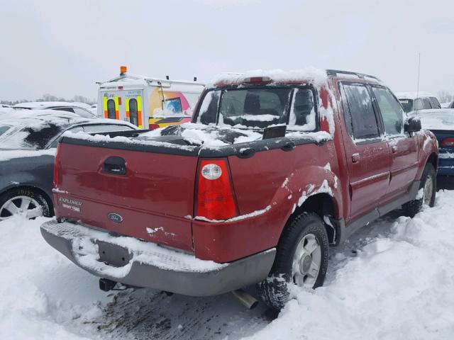 1FMZU77EX2UC02843 - 2002 FORD EXPLORER S RED photo 4