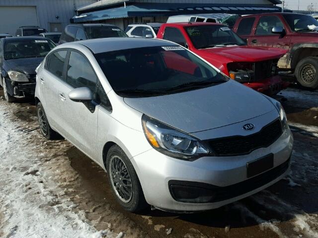 KNADM4A35F6447741 - 2015 KIA RIO LX SILVER photo 1