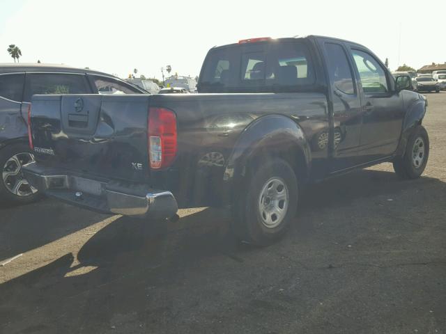 1N6BD06T55C461339 - 2005 NISSAN FRONTIER K BLACK photo 4