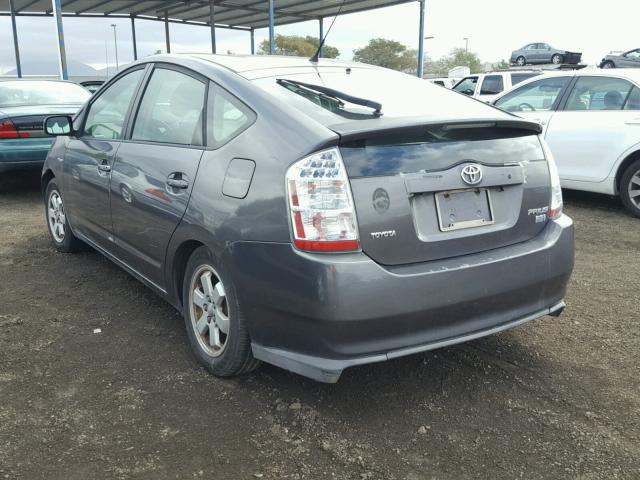 JTDKB20UX73242840 - 2007 TOYOTA PRIUS CHARCOAL photo 3