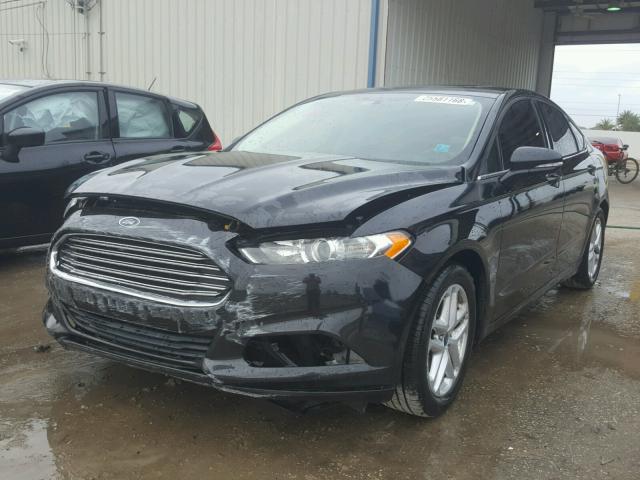 3FA6P0H79DR382547 - 2013 FORD FUSION SE BLACK photo 2