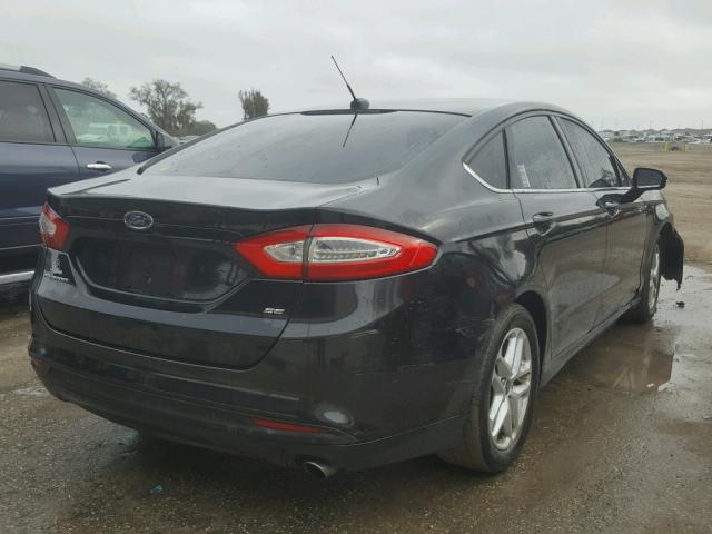 3FA6P0H79DR382547 - 2013 FORD FUSION SE BLACK photo 4