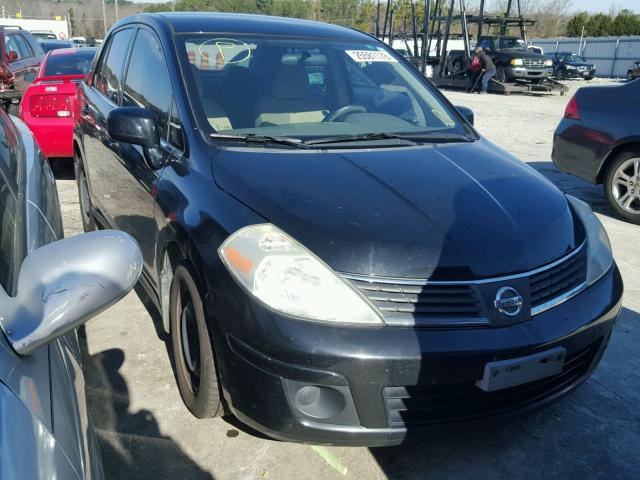 3N1BC11E18L441508 - 2008 NISSAN VERSA S BLACK photo 1