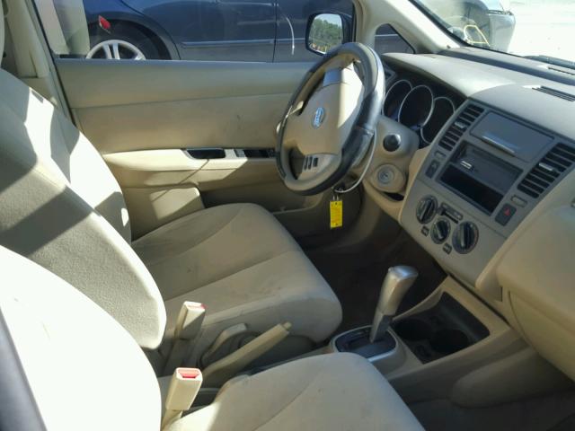 3N1BC11E18L441508 - 2008 NISSAN VERSA S BLACK photo 5