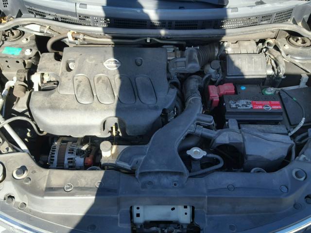 3N1BC11E18L441508 - 2008 NISSAN VERSA S BLACK photo 7