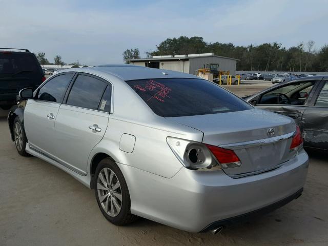 4T1BK3DB2BU426182 - 2011 TOYOTA AVALON BAS SILVER photo 3