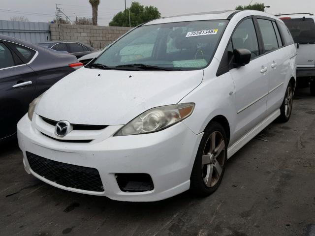 JM1CR29L860115112 - 2006 MAZDA 5 WHITE photo 2