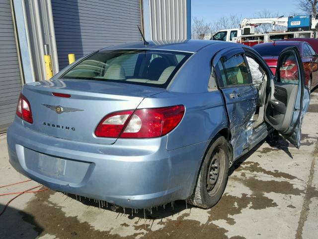 1C3LC46K67N592736 - 2007 CHRYSLER SEBRING BLUE photo 4