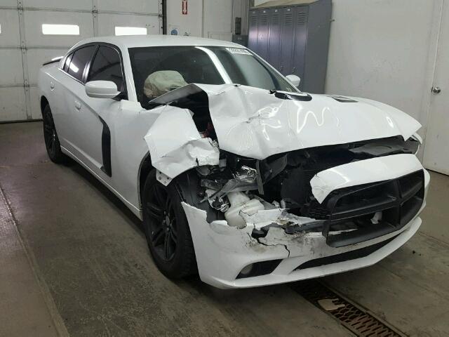 2C3CDXHG3EH329231 - 2014 DODGE CHARGER SX WHITE photo 1