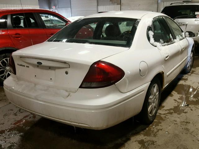 1FAFP53U15A289849 - 2005 FORD TAURUS SE WHITE photo 4