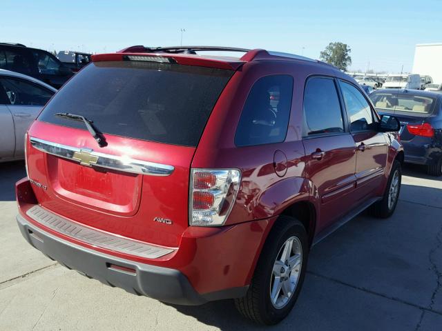 2CNDL73F756153213 - 2005 CHEVROLET EQUINOX LT RED photo 4