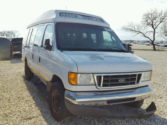 1FDNS24L37DB31583 - 2007 FORD ECONOLINE WHITE photo 1