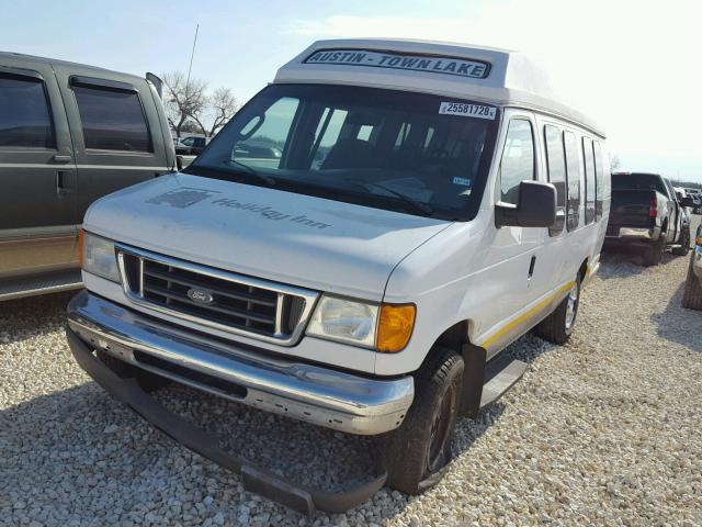 1FDNS24L37DB31583 - 2007 FORD ECONOLINE WHITE photo 2