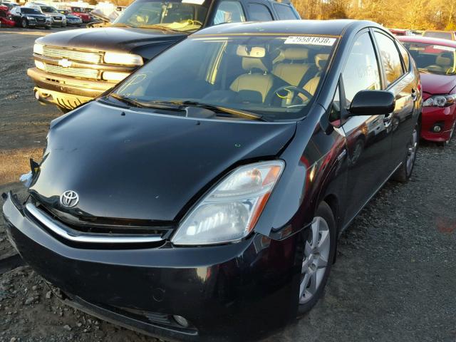 JTDKB20U177692613 - 2007 TOYOTA PRIUS BLACK photo 2