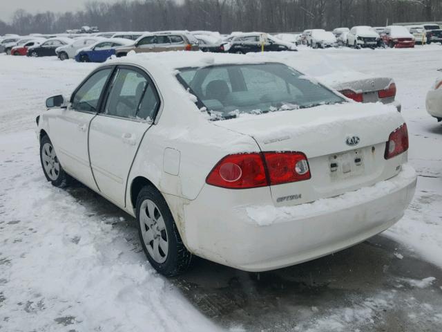 KNAGE123975116675 - 2007 KIA OPTIMA LX WHITE photo 3