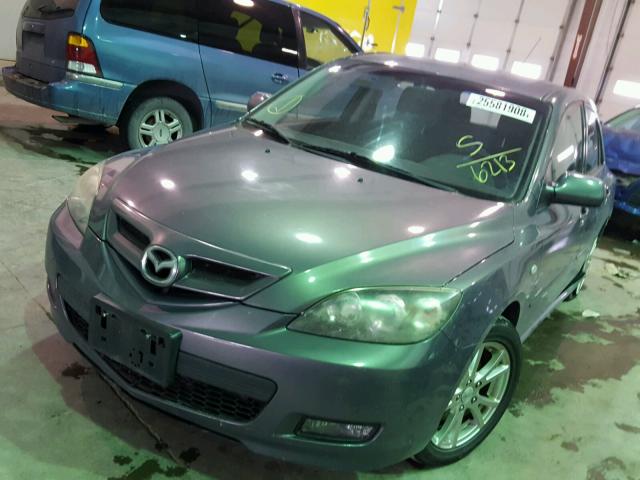 JM1BK143771766213 - 2007 MAZDA 3 HATCHBAC GRAY photo 2