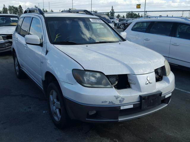 JA4LZ41F24U007182 - 2004 MITSUBISHI OUTLANDER WHITE photo 1