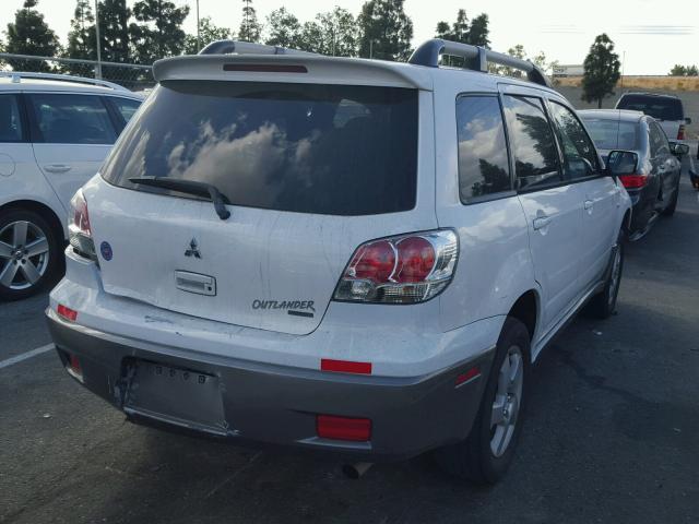 JA4LZ41F24U007182 - 2004 MITSUBISHI OUTLANDER WHITE photo 4