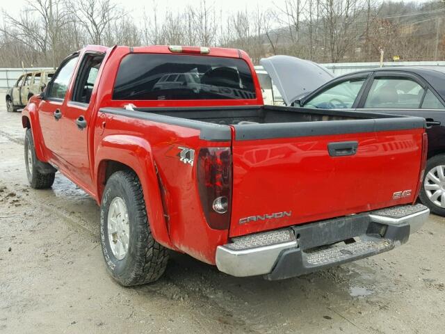 1GTDT136268207840 - 2006 GMC CANYON RED photo 3