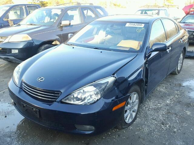 JTHBA30G045042356 - 2004 LEXUS ES 330 BLUE photo 2