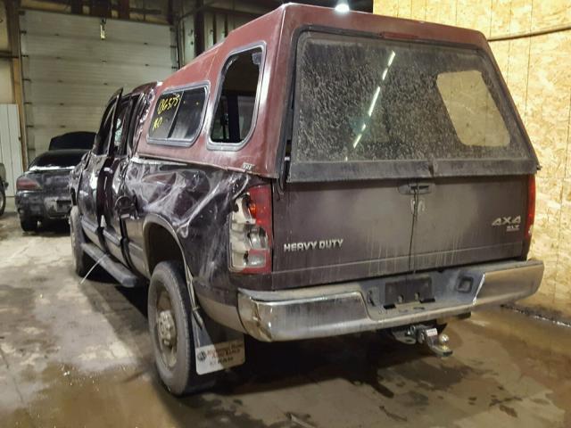 3D7KS28C95G848707 - 2005 DODGE RAM 2500 S MAROON photo 3