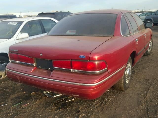 2FALP71WXTX164842 - 1996 FORD CROWN VICT RED photo 4