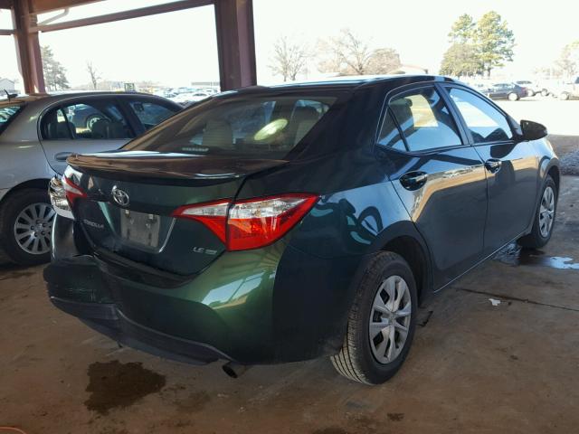 2T1BPRHE9FC261344 - 2015 TOYOTA COROLLA EC GREEN photo 4