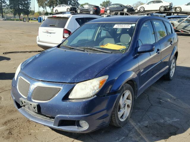 5Y2SL63815Z454698 - 2005 PONTIAC VIBE BLUE photo 2