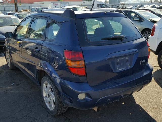 5Y2SL63815Z454698 - 2005 PONTIAC VIBE BLUE photo 3