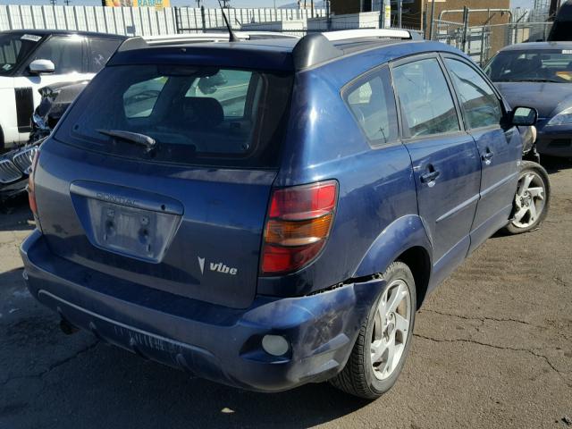 5Y2SL63815Z454698 - 2005 PONTIAC VIBE BLUE photo 4