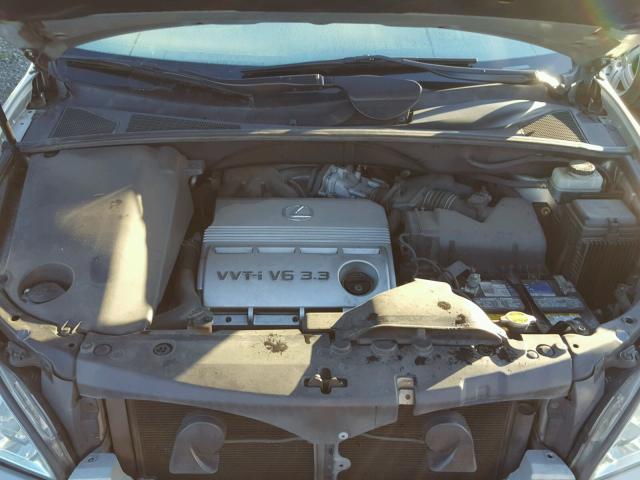 JTJHA31U040068949 - 2004 LEXUS RX 330 GRAY photo 7