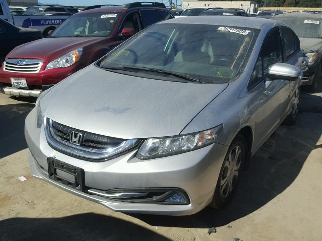 19XFB4F2XFE201134 - 2015 HONDA CIVIC HYBR SILVER photo 2