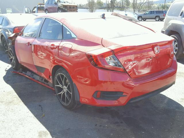 2HGFC2F5XGH538678 - 2016 HONDA CIVIC LX RED photo 3